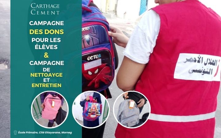 Carthage Cement Action Social rentrée scolaire