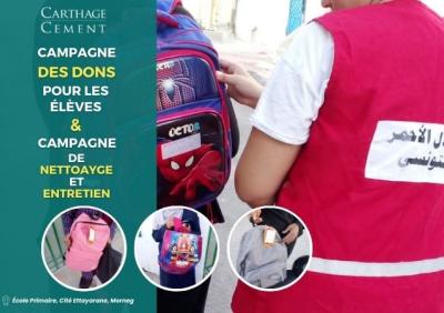 Carthage Cement Action Social rentrée scolaire